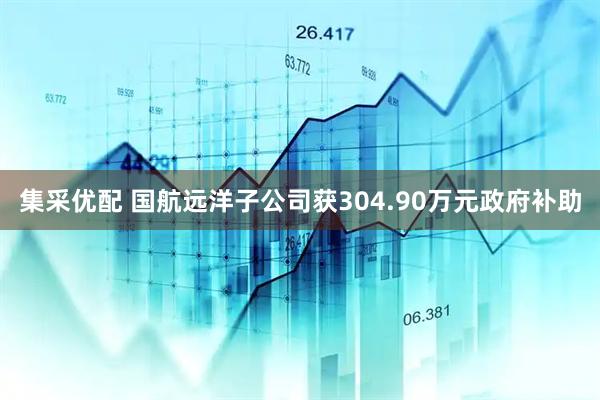 集采优配 国航远洋子公司获304.90万元政府补助