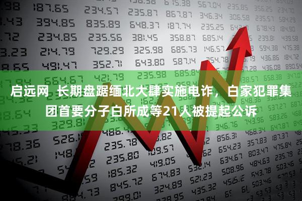 启远网  长期盘踞缅北大肆实施电诈，白家犯罪集团首要分子白所成等21人被提起公诉