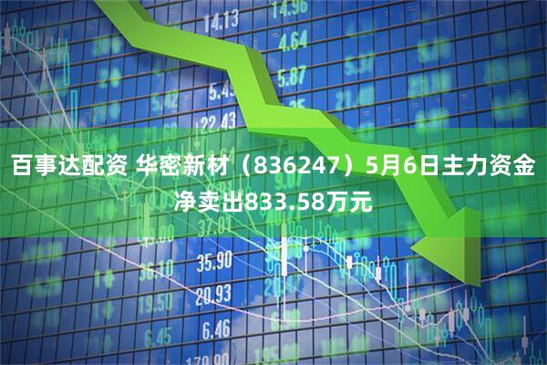 百事达配资 华密新材（836247）5月6日主力资金净卖出833.58万元
